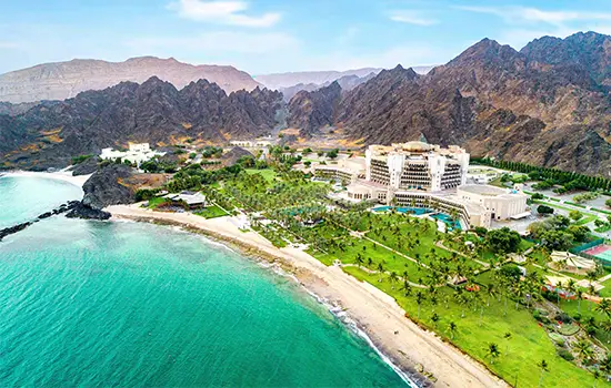 Best Hotels in Oman | 1. Jumeirah Muscat Bay 2. W Muscat 3. Anantara Al Jabal Al Akhdar Resort 4. Al Bustan Palace, a Ritz-Carlton Hotel 5.The Chedi Muscat 6. Six Senses Zighy Bay 7. Dunes by Al Nahda