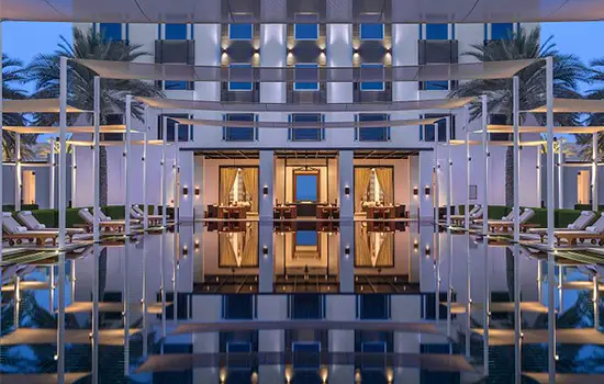 Best Hotels in Oman | 1. Jumeirah Muscat Bay 2. W Muscat 3. Anantara Al Jabal Al Akhdar Resort 4. Al Bustan Palace, a Ritz-Carlton Hotel 5.The Chedi Muscat 6. Six Senses Zighy Bay 7. Dunes by Al Nahda