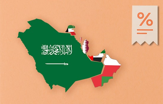 الضرائب في سلطنة عمان ٢٠٢٥ – دليل شامل للمستثمرين والشركات والأفراد 4 نقشه کشورهای عضو شورای همکاری خلیج فارس با نمادهای مالیاتی؛ مقایسه سیستمهای مالیاتی عمان و کشورهای خلیج فارس در سال ۲۰۲۵