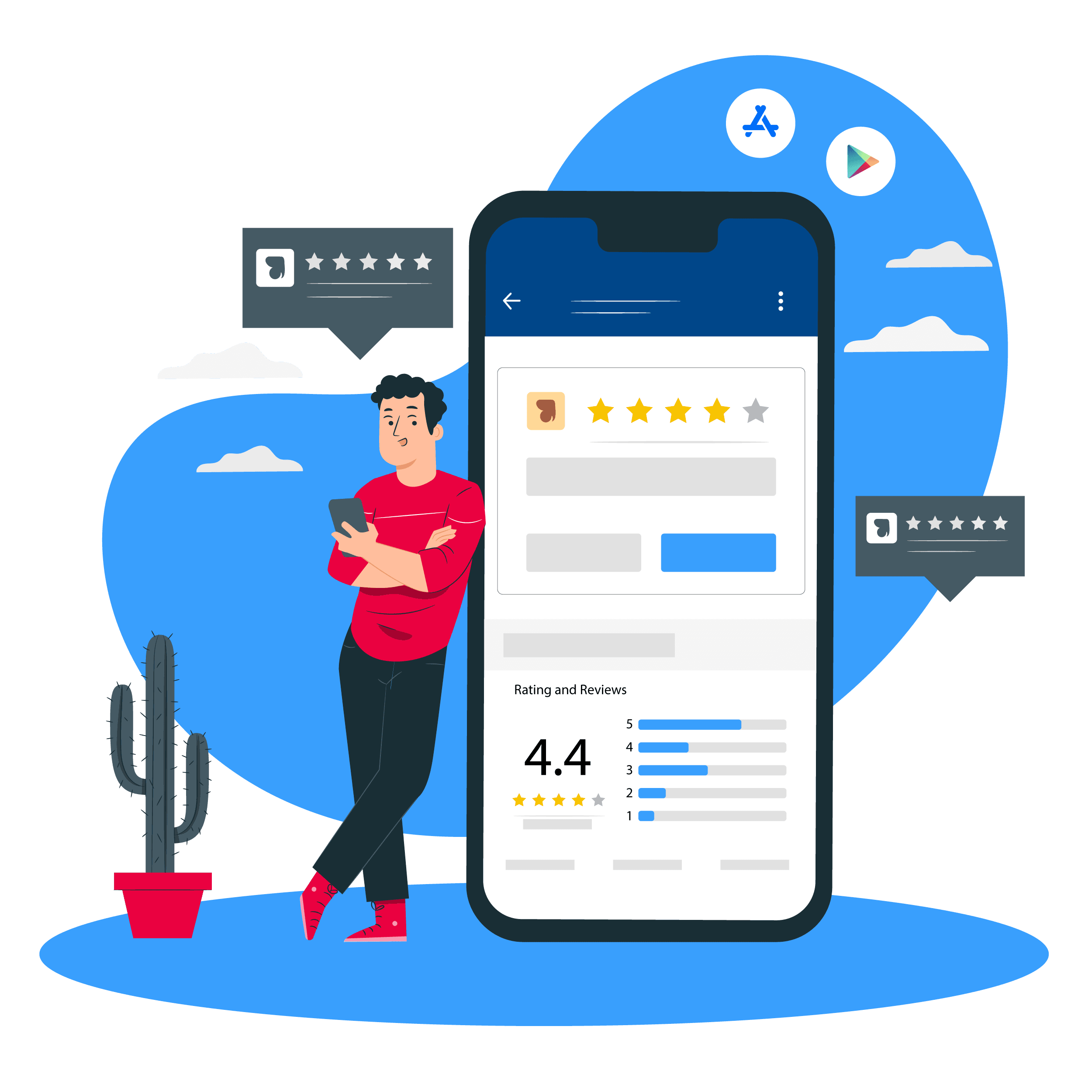 Banner image with App review 1