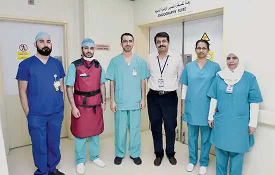 تیم متخصص پزشکی بیمارستان خوله آنژیوگرافی اورژانسی مغز انجام می دهد 5 تیم متخصص پزشکی بیمارستان خوله آنژیوگرافی اورژانسی مغز انجام می دهد