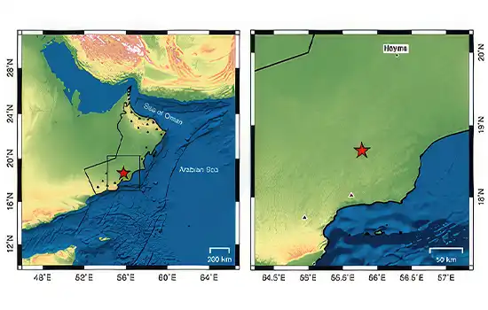 ثبت زلزله 3.3 ریشتری در عمان توسط مرکز مانیتورینگ زلزله 9 ثبت زلزله 3.3 ریشتری در عمان توسط مرکز مانیتورینگ زلزله
