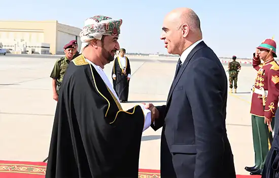 سفر رسمی رئیس جمهور سوئیس به عمان 2 1President of Swiss Confederation Arrives in Oman