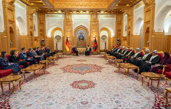 گفتگوی رسمی سلطان عمان و رئیس جمهور آلمان