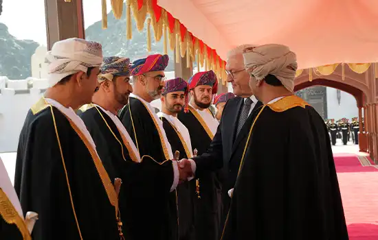 sultan graciously receives the president of germany 6