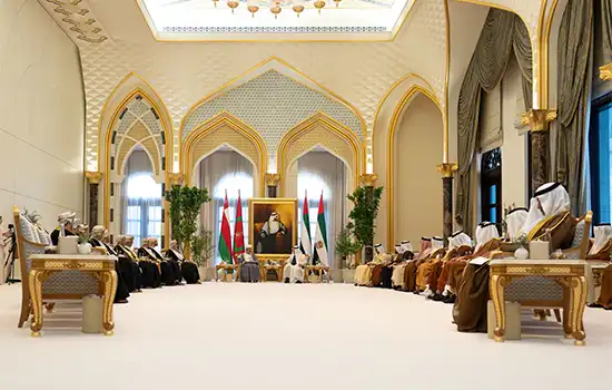 مذاکرات مفصل عمان و امارات در کاخ الوطن ابوظبی