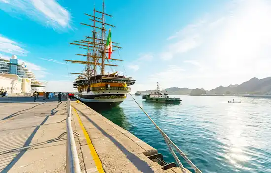 historic amerigo vespucci ship docks in muscat open to the public for three days 1