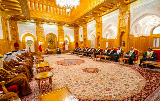 الزيارة الرسمية لأمير دولة قطر إلى سلطنة عُمان ولقاؤه بجلالة السلطان هيثم – 28 يناير 2025 5 official state visit of the emir of qatar to oman and meeting with sultan haitham january 28 2025 IMG021