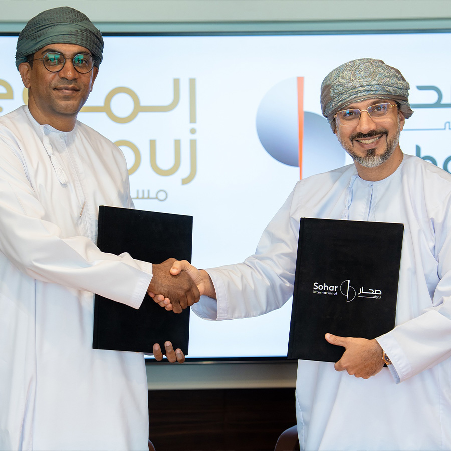 sohar international and al mouj muscat sign strategic mou for omr 63 million credit facilities en